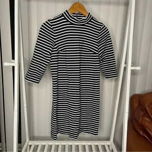 Anthropologie Seen Worn Kept Striped Dress - Size 4P - Picture 5 of 7